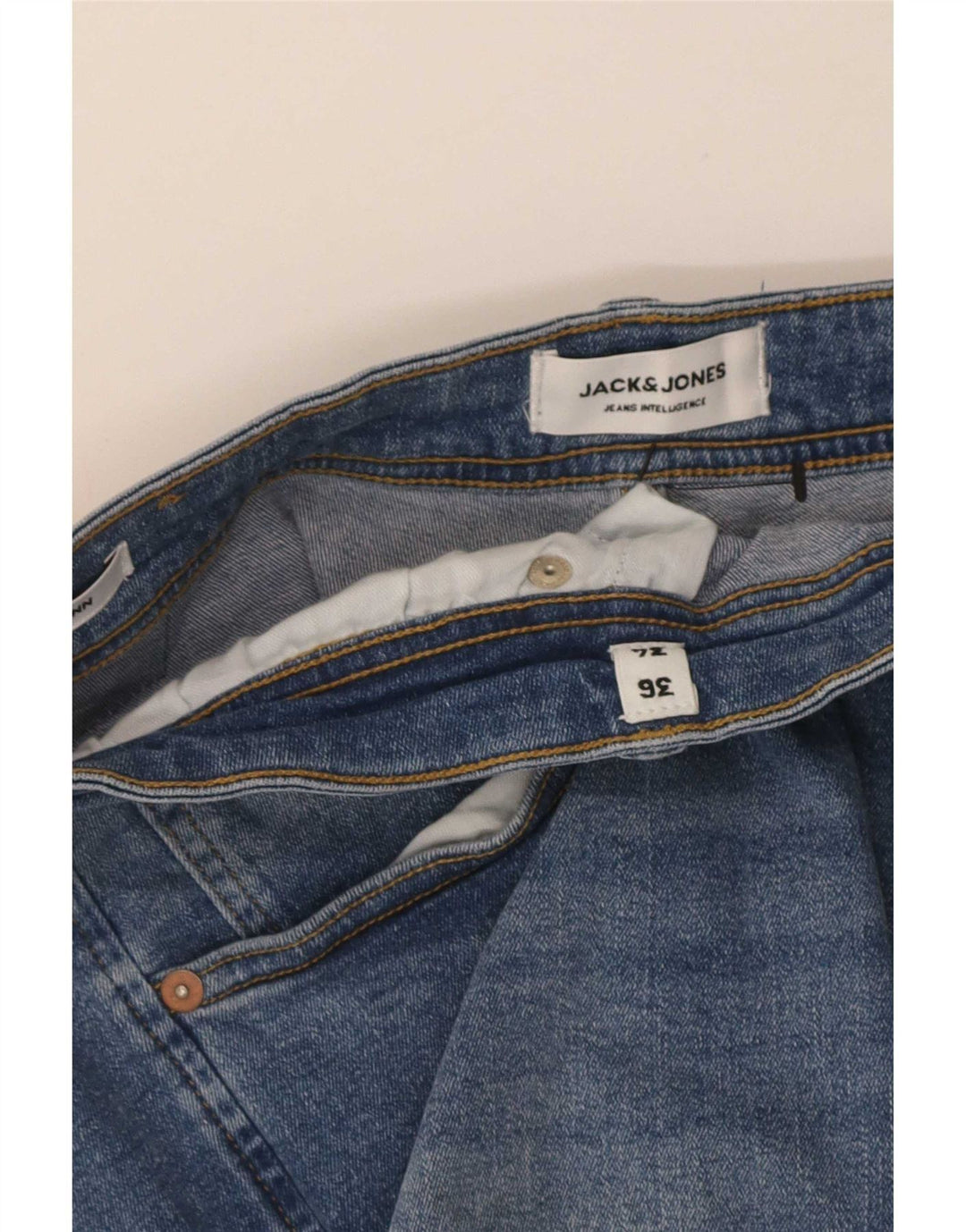 Jack & Jones Uomo GLENN Slim Jeans W36 L34 Blu
