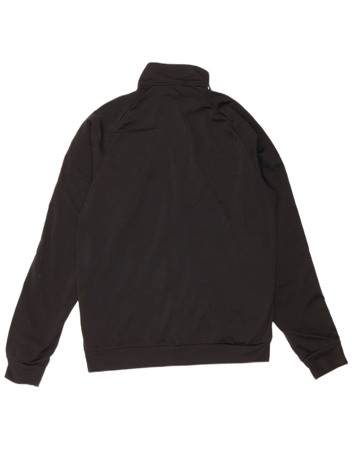 Giacca da ginnastica da uomo Adidas Large nera in poliestere