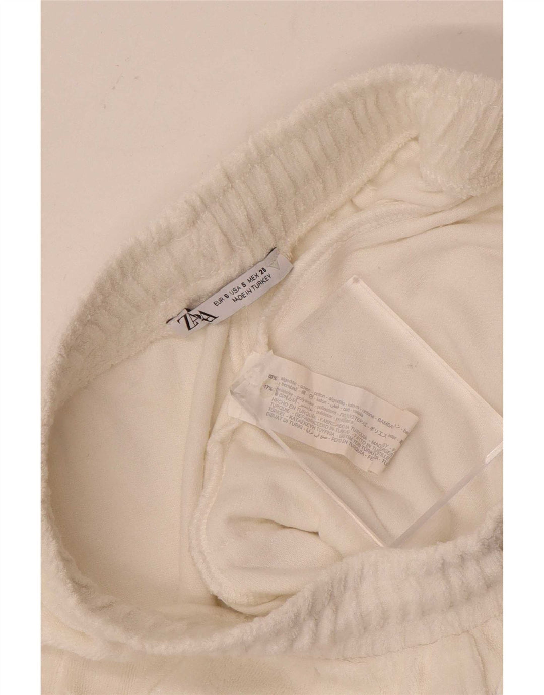 Pantaloncini sportivi Zara da donna UK 10 piccoli bianchi