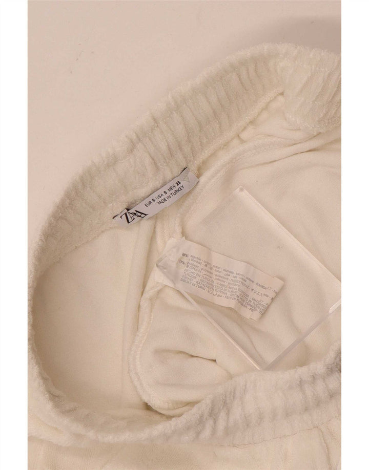 Pantaloncini sportivi Zara da donna UK 10 piccoli bianchi