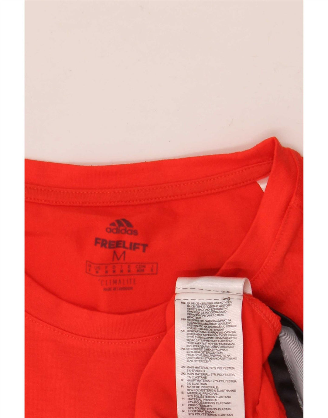 Canotta Adidas Lash Graphic da uomo, poliestere color block rosso medio