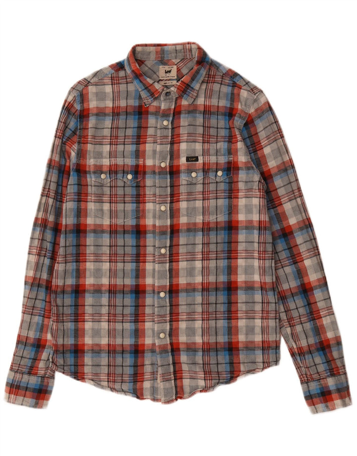 Camicia Lee da uomo in flanella dalla vestibilità regolare, piccolo cotone a quadri multicolore