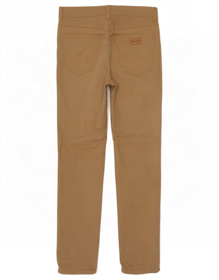 Jeans dritti elasticizzati Texas da uomo Wrangler W32 L30 cotone marrone