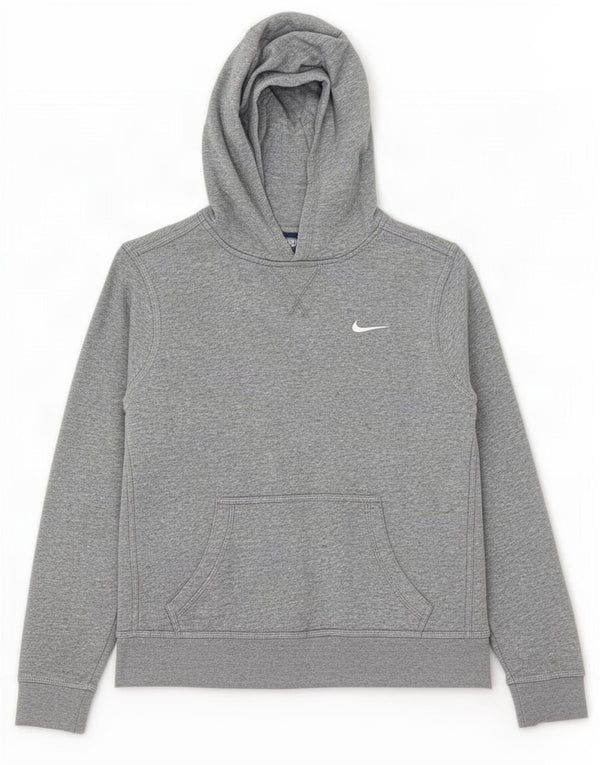 Felpa con cappuccio Nike da ragazzo 13-14 anni XL in cotone chiazzato grigio