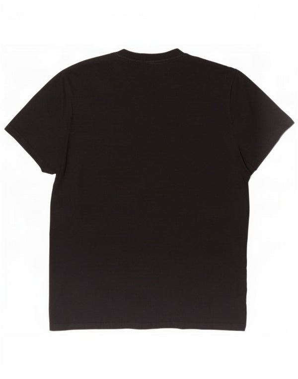 T-shirt grafica da uomo Umbro Top grande in cotone nero