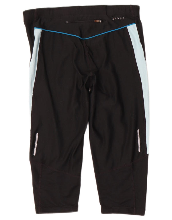 Leggings Capri da donna Nike UK 10 Small Black Colourblock