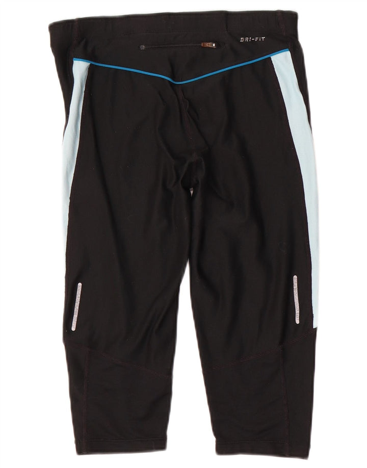 Leggings Capri da donna Nike UK 10 Small Black Colourblock