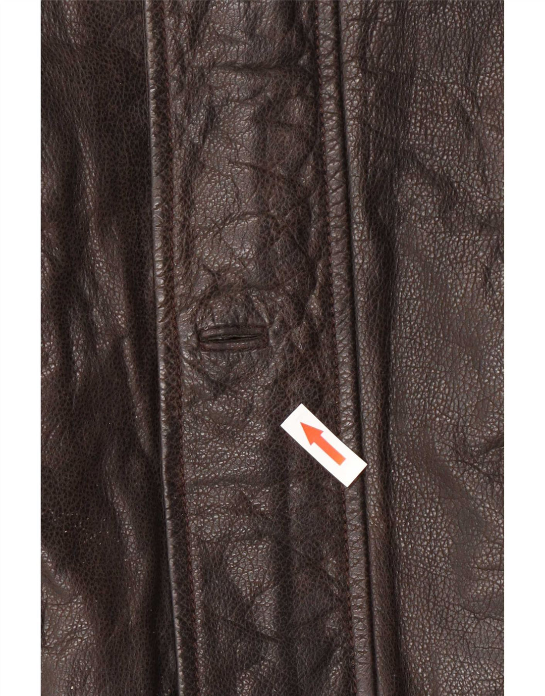 Giacca in pelle da uomo Cortefiel IT 50 Large Marrone Classica