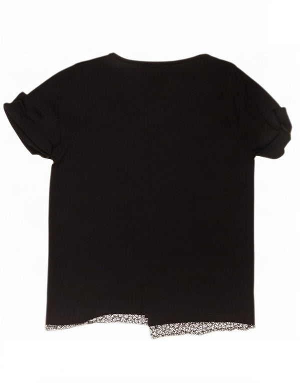 Camicetta da donna Marks & Spencer Top UK 14 Acrilico floreale nero medio