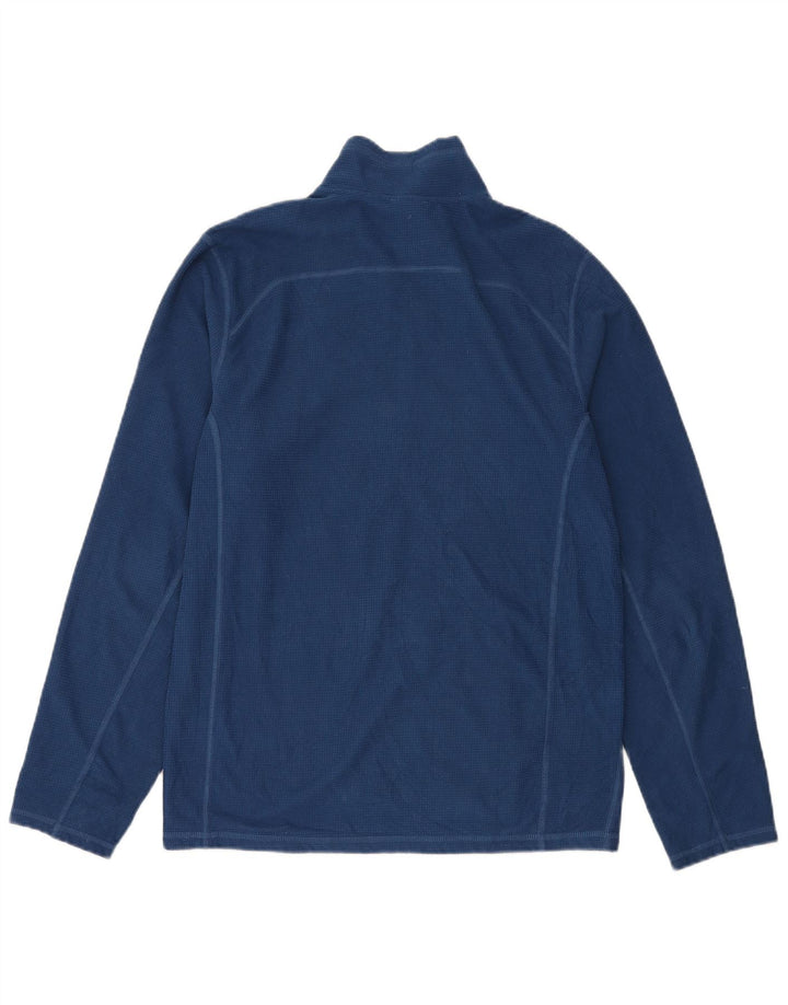 Maglione in pile da uomo The North Face con zip e collo medio in poliestere blu navy