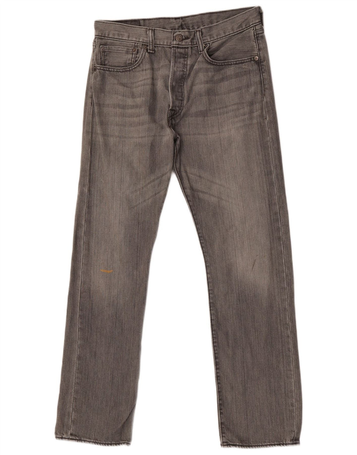 Levi's Uomo 501 Jeans dritti W32 L30 Cotone grigio