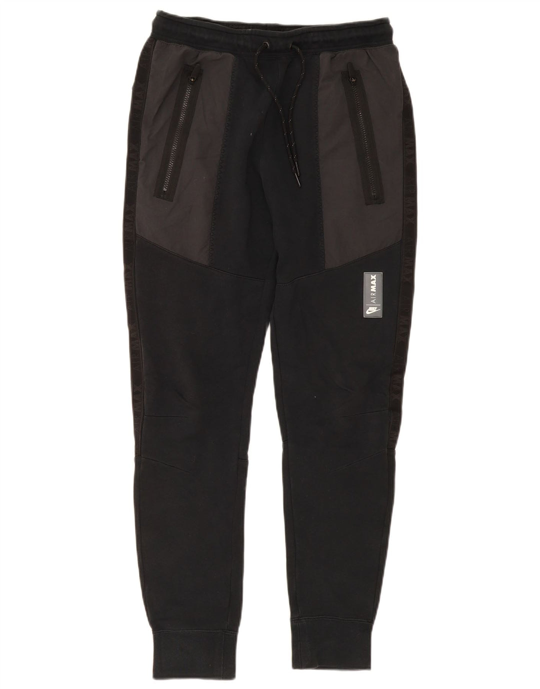 Pantaloni da tuta da uomo NIKE Joggers piccoli in cotone color block nero