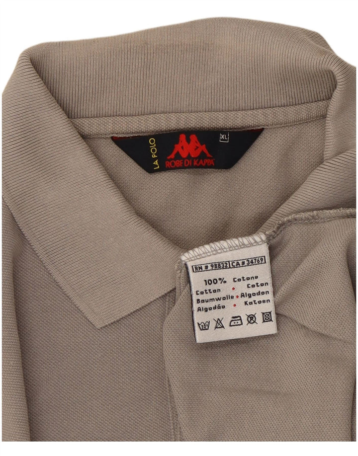 Polo Kappa Uomo XL Cotone Grigio