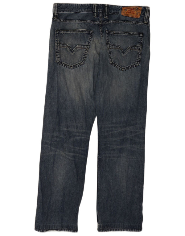 Jeans dritti da uomo Diesel Larkee W32 L30 cotone blu