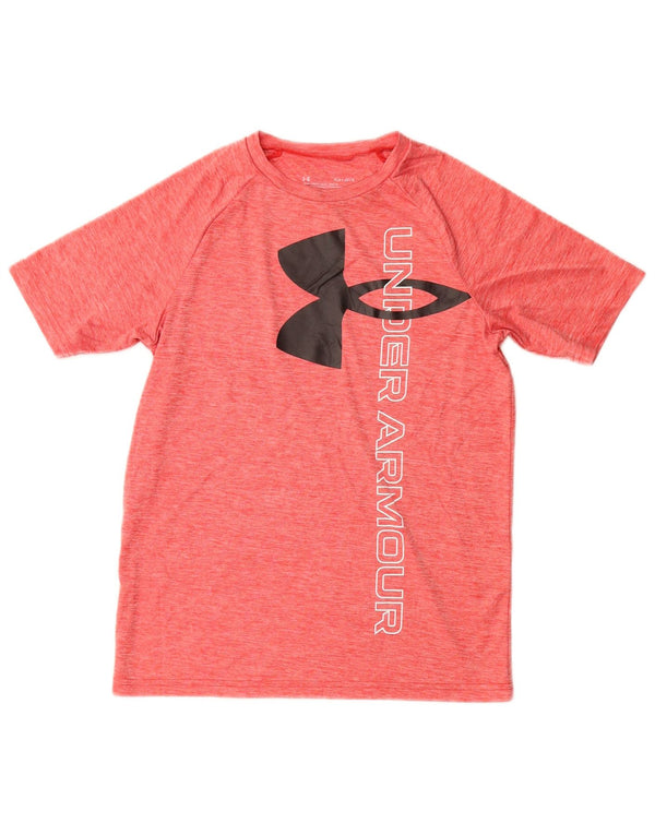 Maglietta grafica per ragazzi UNDER ARMOUR Heat Gear 11-12 anni grande rossa