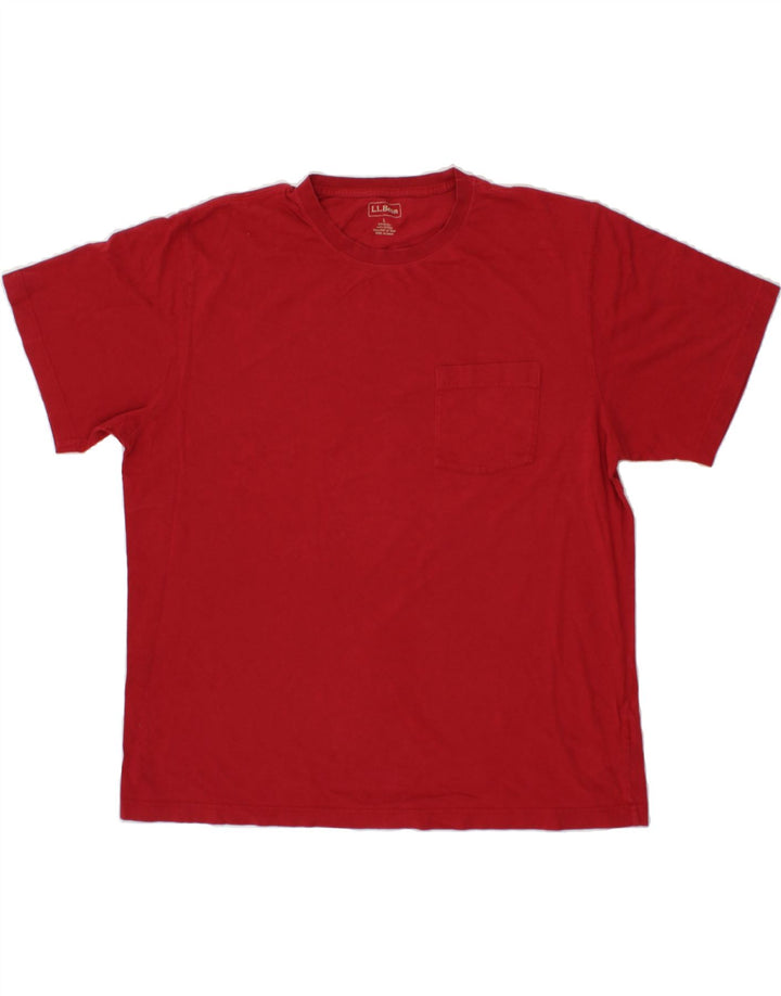 L.L.BEAN Mens T-Shirt Top Large Red Cotton Vintage L.L.Bean and Second-Hand L.L.Bean from Messina Hembry 