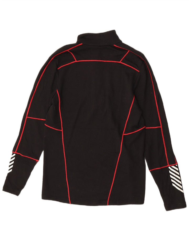 Helly Hansen Top da tuta pullover con zip e collo da uomo, medio nero geometrico