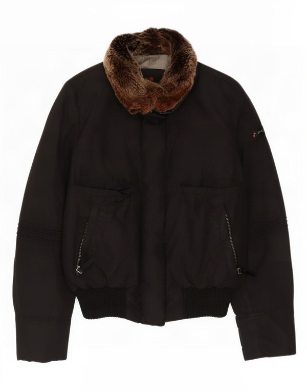 PEUTEREY Womens Padded Jacket IT 46 Large Black Polyamide