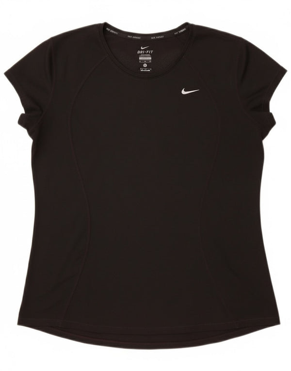 T-shirt da donna Nike Dri Fit Top UK 18 XL poliestere nero