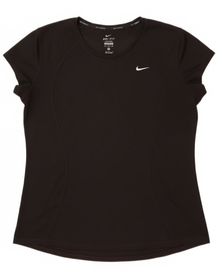 T-shirt da donna Nike Dri Fit Top UK 18 XL poliestere nero