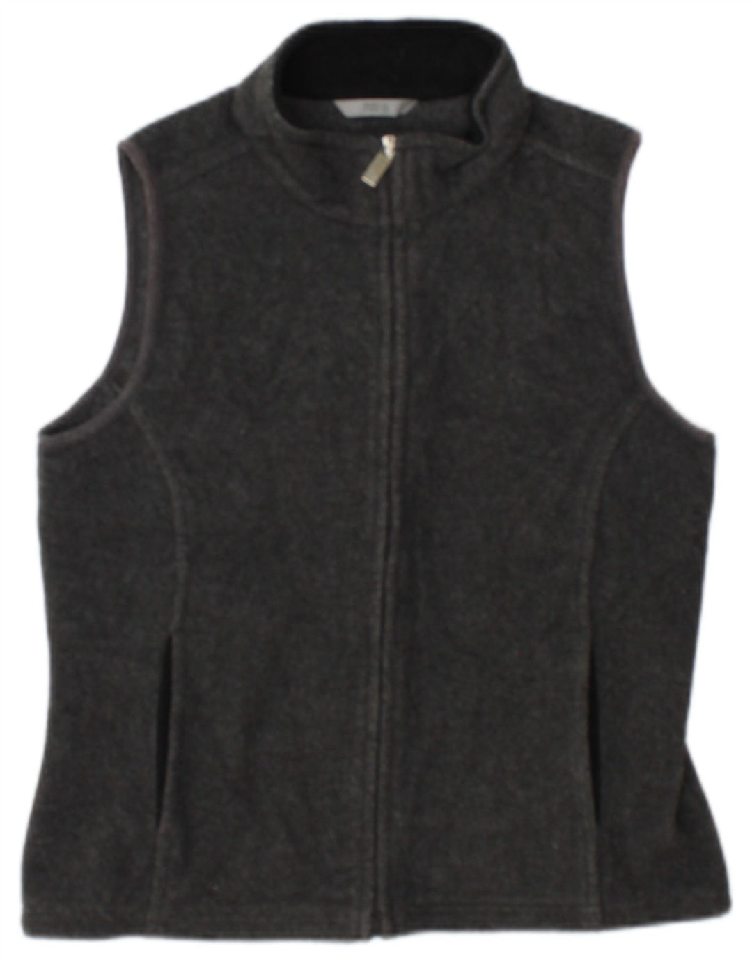 Gilet in pile da donna Marks & Spencer UK 10 piccolo poliestere grigio
