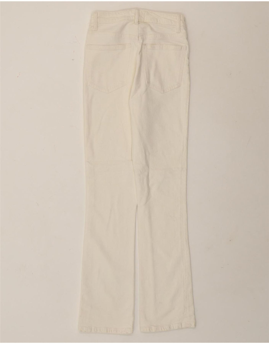 Jeans Bootcut da donna Zara EU 34 2XS W24 L29 Cotone bianco
