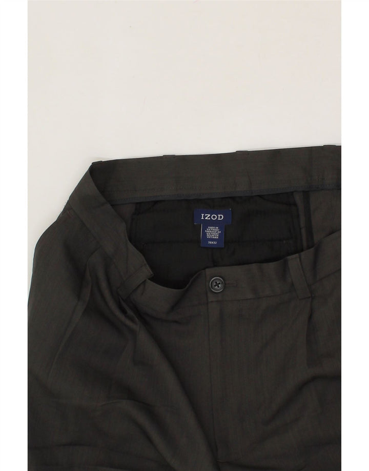 IZOD Mens Pegged Chino Trousers W38 L32 Grey Polyester Vintage Izod and Second-Hand Izod from Messina Hembry 