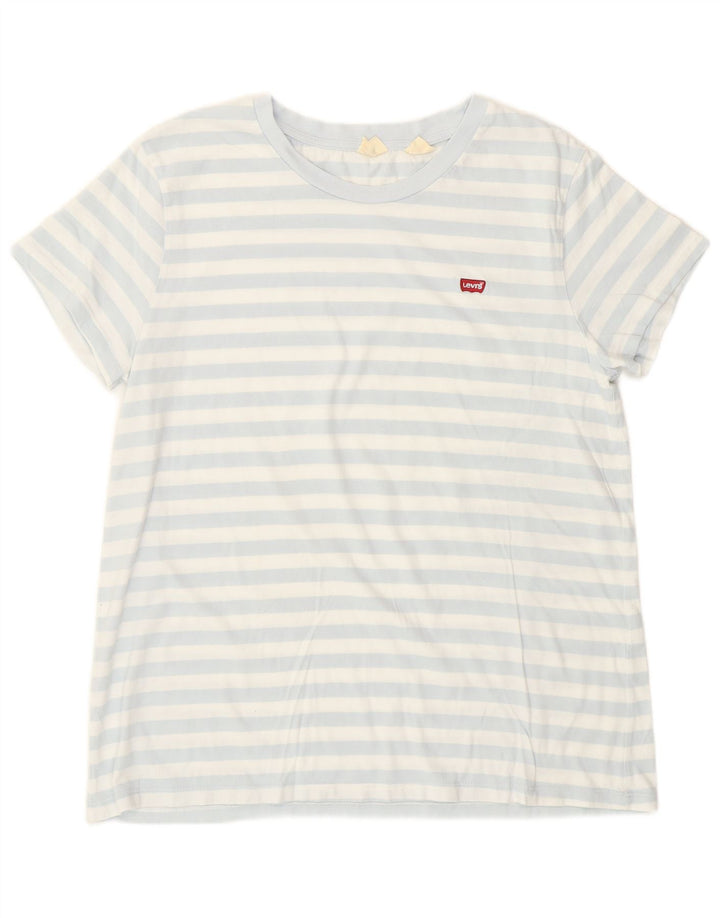 T-shirt da donna Levi's Top UK 14 a righe grandi blu