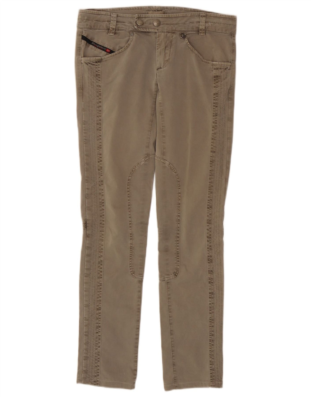 Pantaloni casual slim da donna Diesel W27 L30 Grigi