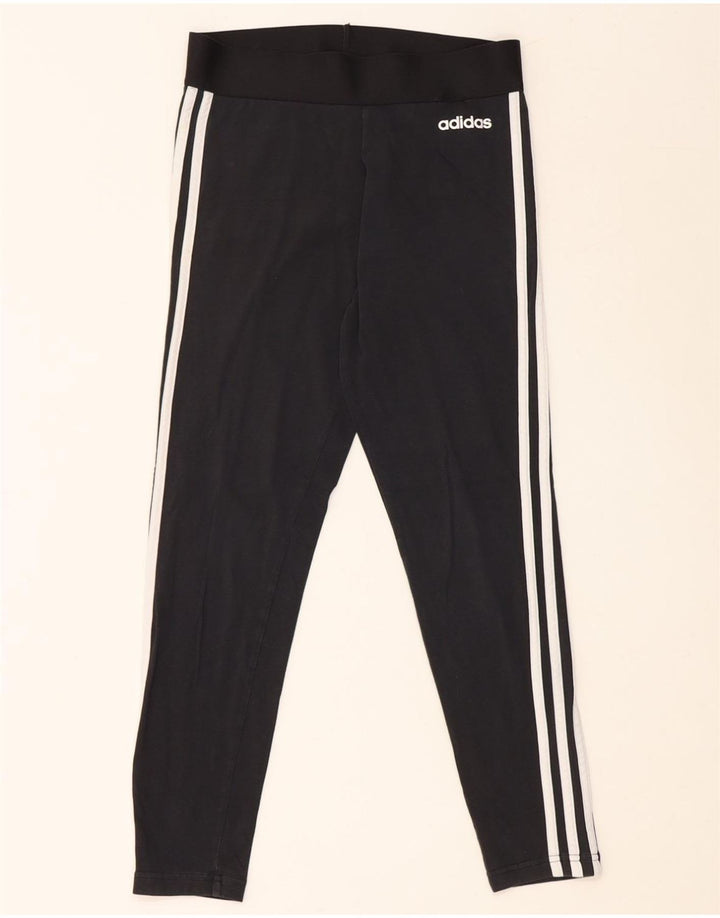 Leggings da donna ADIDAS UK 10 piccoli in cotone nero