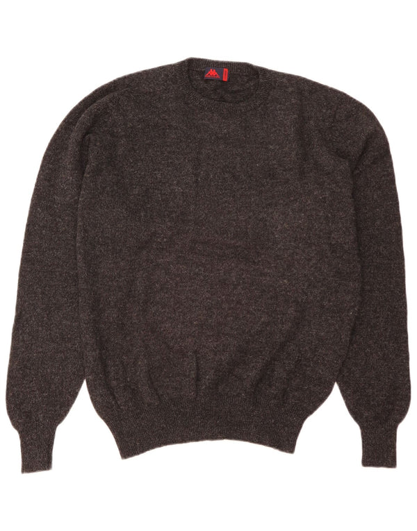 Kappa Mens Crew Neck Jumper Sweater XL Black Wool
