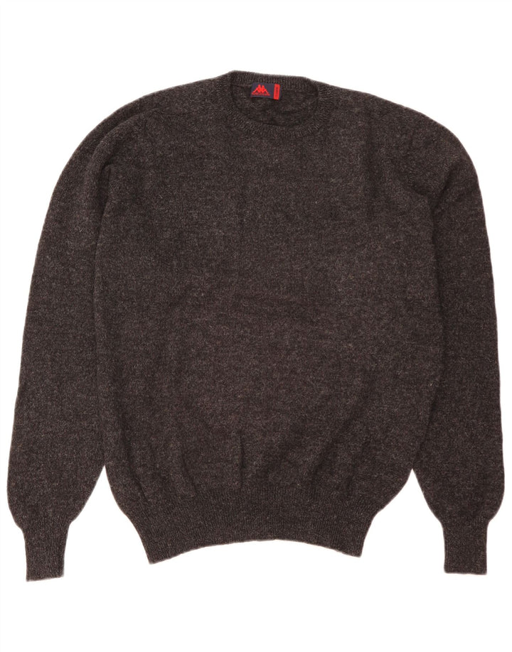 Maglione Kappa da uomo girocollo XL in lana nera