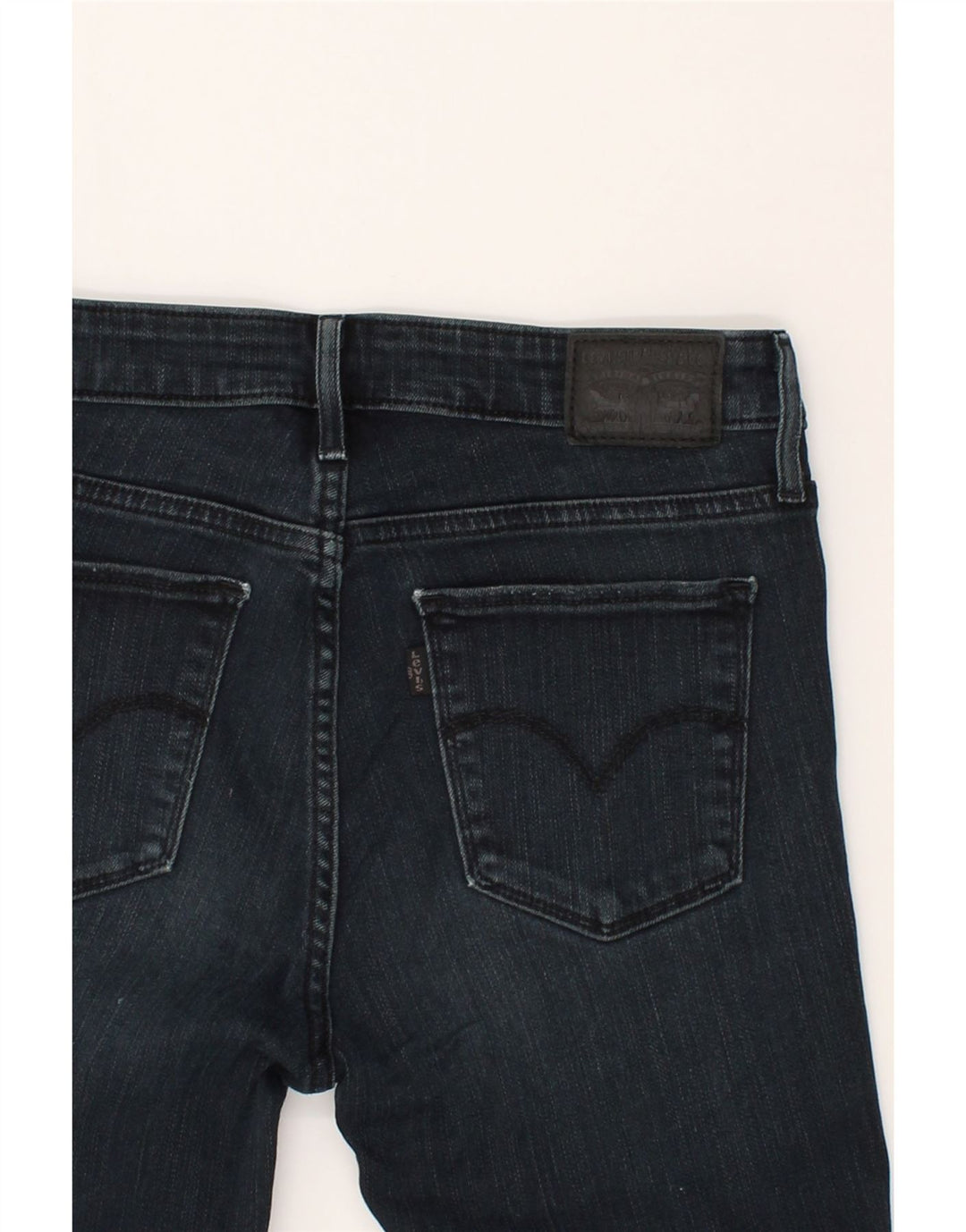 LEVI'S Womens Slim Jeans W27 L34  Navy Blue Cotton Vintage Levi's and Second-Hand Levi's from Messina Hembry 