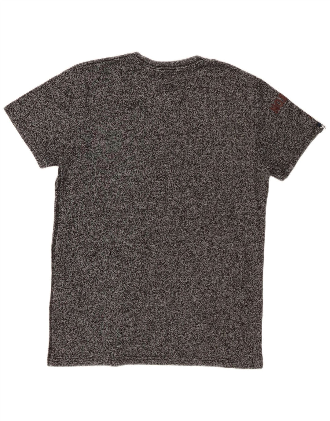 T-shirt grafica da uomo Superdry Top in cotone chiazzato grigio piccolo