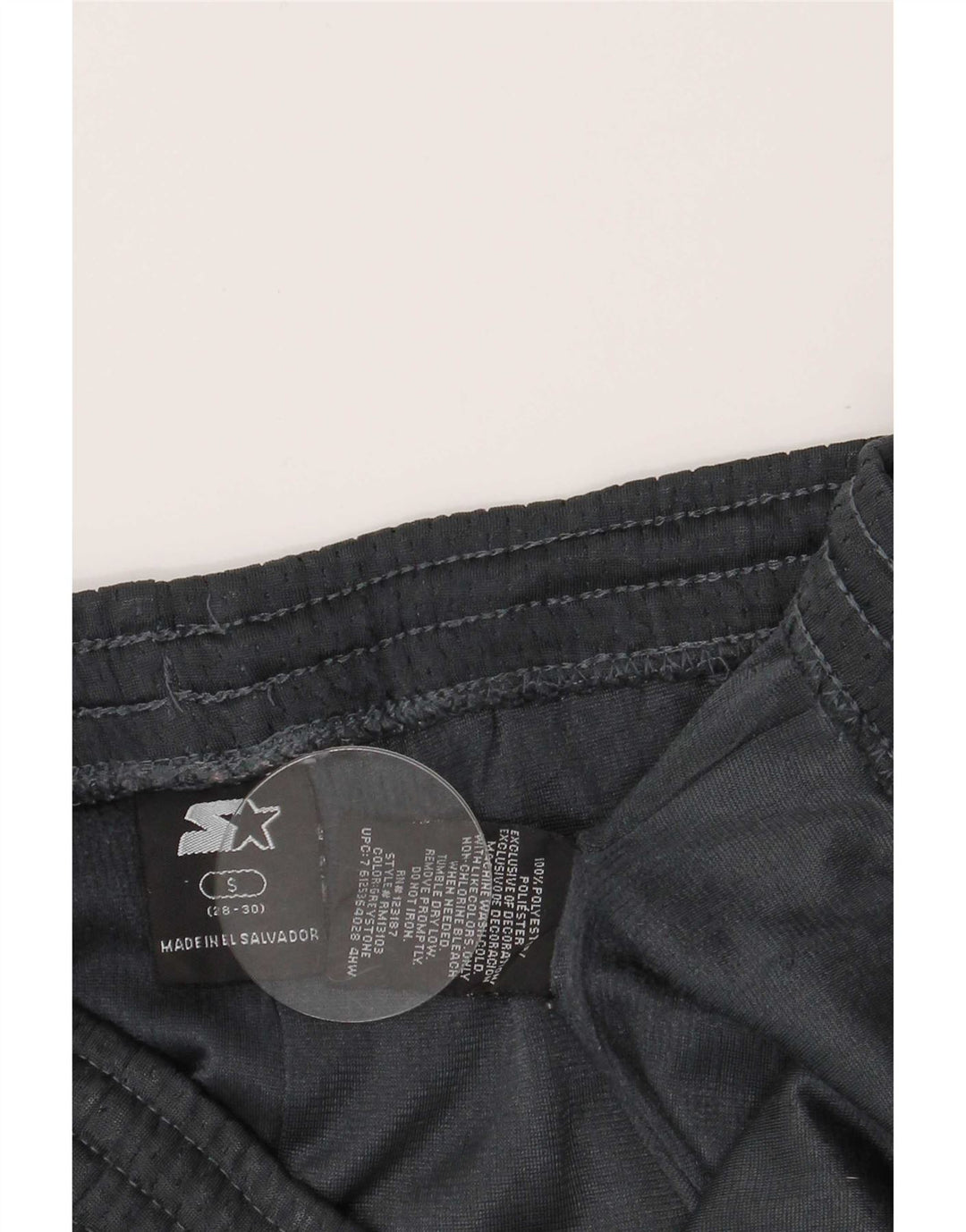 Pantaloncini sportivi Starter da uomo con vestibilità regolare grafica, piccoli sportivi in poliestere grigio