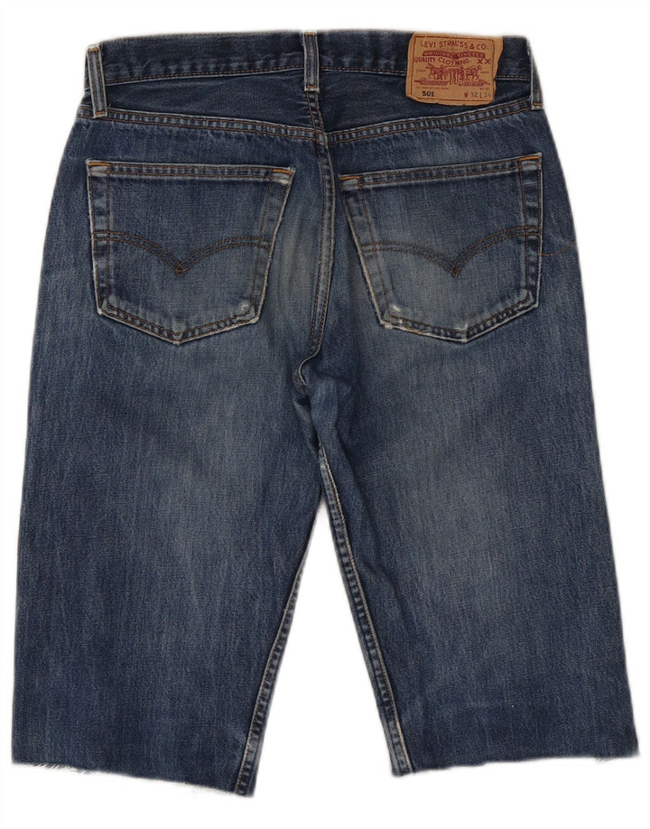 LEVI'S Bermuda da uomo 501 in denim W32 cotone blu medio