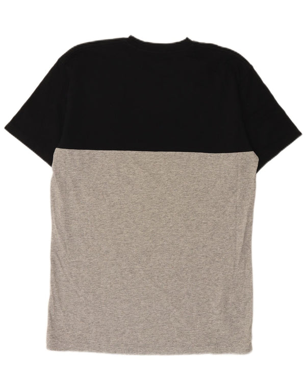 T-shirt da uomo Vans Classic Fit, top in cotone color block grigio medio