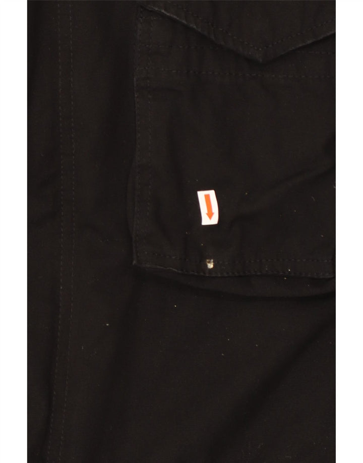 Giacca militare con cappuccio grafica da uomo BRANDIT UK 40 grande poliestere nero