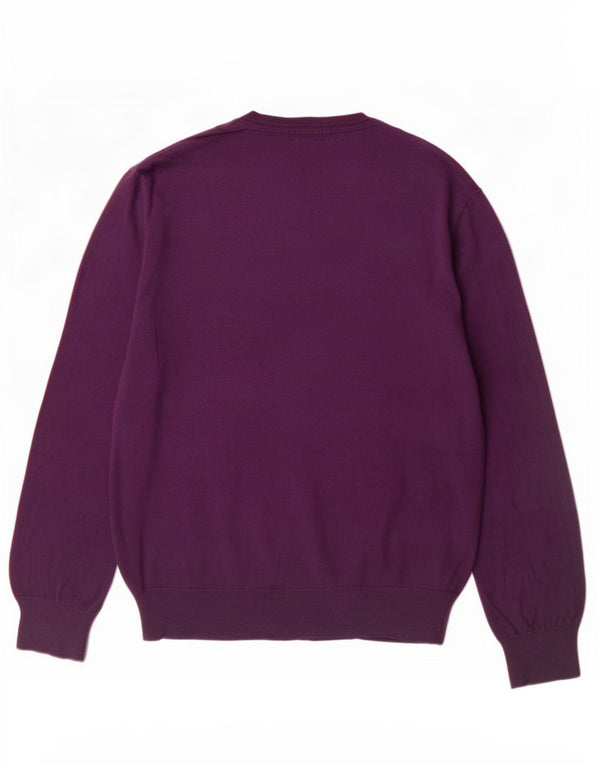Maglione Gap da uomo con scollo a V XL in cotone viola
