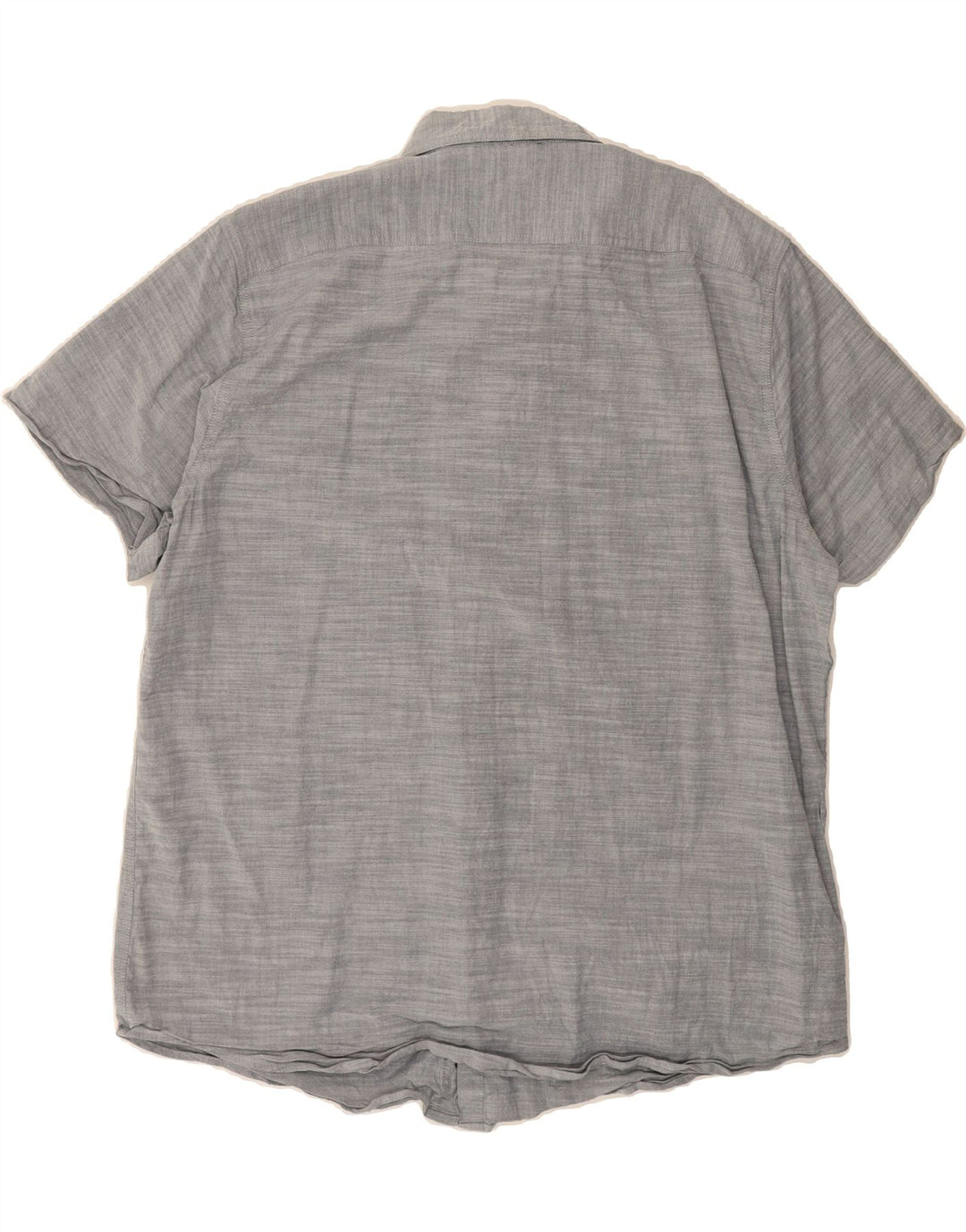 LEE Mens Regular Fit Short Sleeve Shirt 2XL Grey Pinstripe Cotton Vintage Lee and Second-Hand Lee from Messina Hembry 