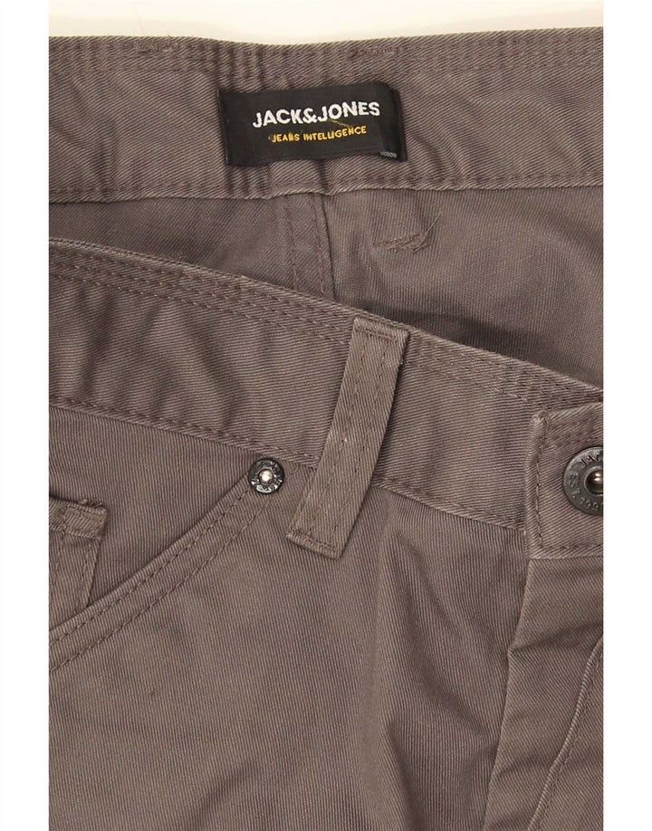 Pantaloni casual da uomo Banana Jack & Jones W32 L34 poliestere grigio
