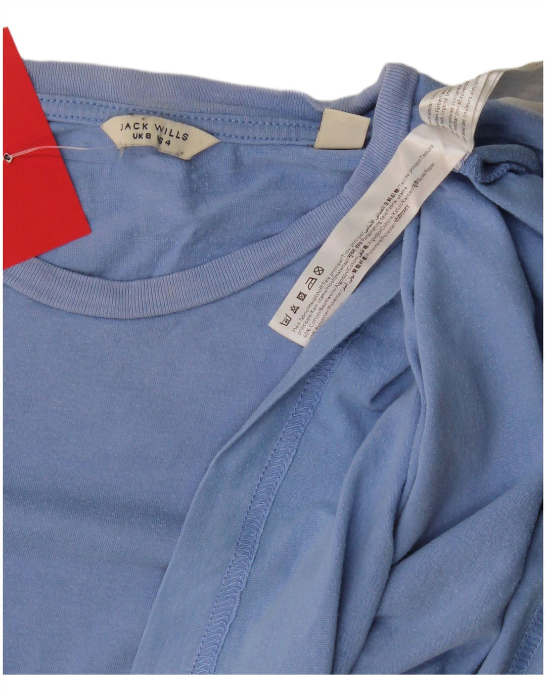 T-shirt da donna Jack Wills Top UK 8 piccolo cotone blu