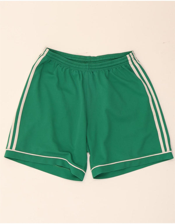 Pantaloncini sportivi Adidas Climalite da uomo in poliestere verde medio