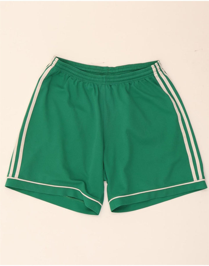 Pantaloncini sportivi Adidas Climalite da uomo in poliestere verde medio