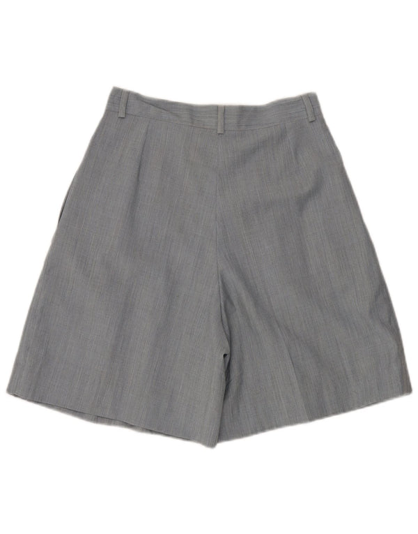 Pantaloncini casual a vita alta da donna Olivia Hassler IT 42 Medium W28 Blu Lana