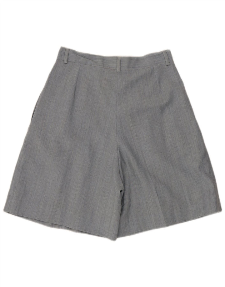 Pantaloncini casual a vita alta da donna Olivia Hassler IT 42 Medium W28 Blu Lana