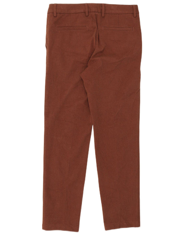 Pantaloni chino slim da uomo Hugo Boss EU 46 Small W30 L30 poliestere marrone