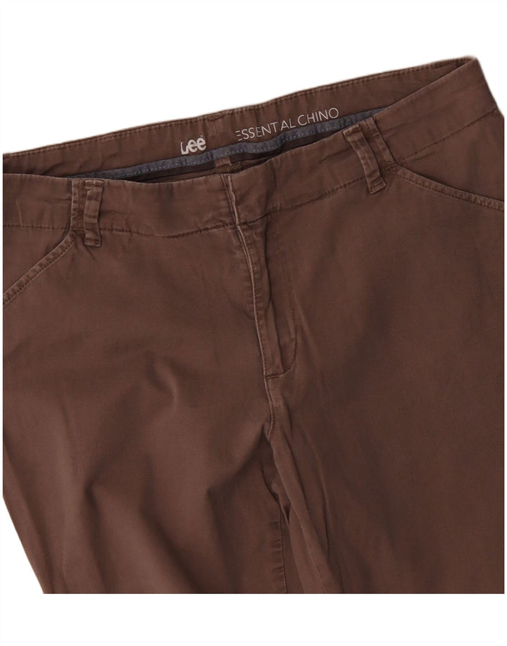 Pantaloni chino dritti da donna Lee W34 L29 Marrone