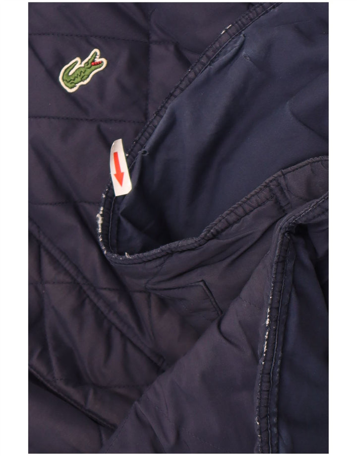 Giacca trapuntata da uomo Lacoste IT 56 3XL Poliestere blu navy