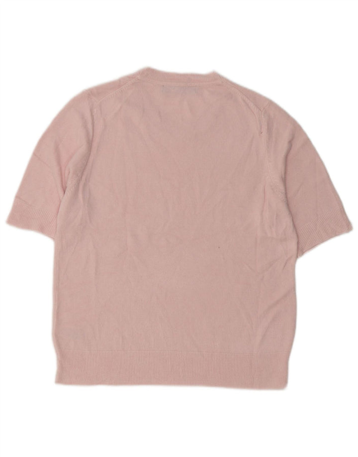 Maglione maglione girocollo da donna Marks & Spencer UK 12 Rosa medio